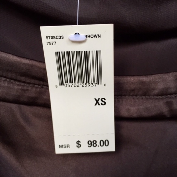 NWT Max Studio Mixed Media Top / Satin Sexy Sheer - Picture 6 of 6